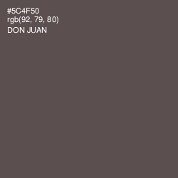 #5C4F50 - Don Juan Color Image